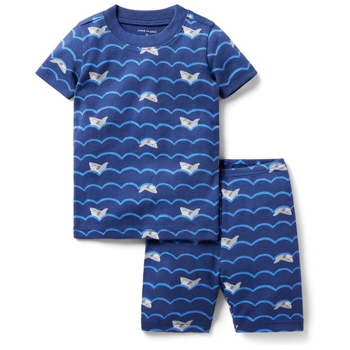 쟈니앤잭 Janie and Jack Shark Short Tight Fit Sleepwear (Toddler/Little Kids/Big Kids)
