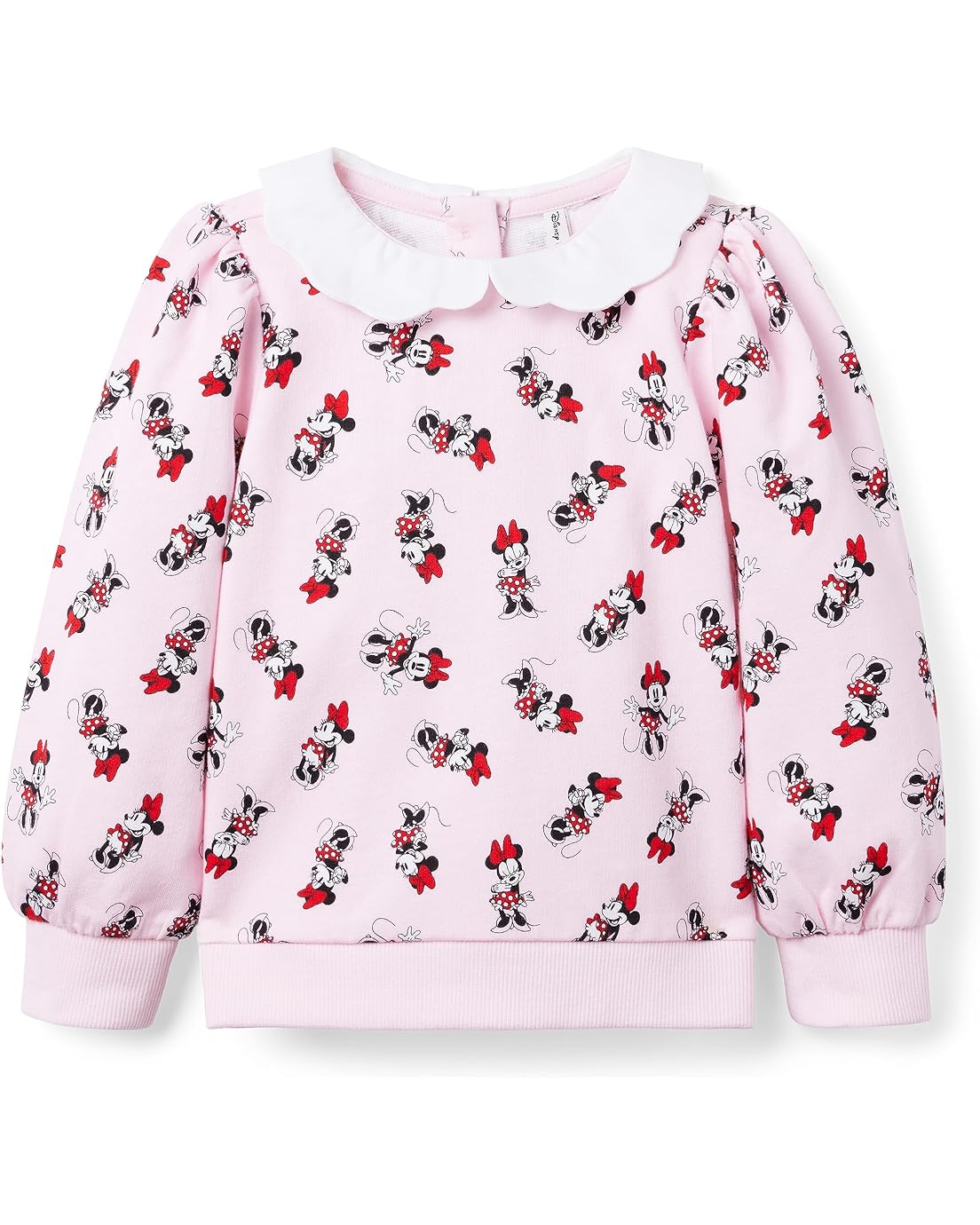 쟈니앤잭 Janie and Jack Printed Minnie Mouse Sweatshirt (Toddler/Little Kids/Big Kids)