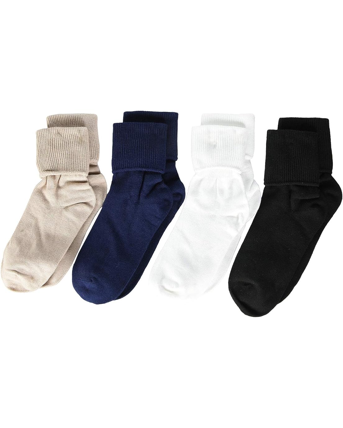 Jefferies Socks Seamless Turn Cuff Multi 4-Pack (Infant/Toddler/Little Kid/Big Kid/Adult)