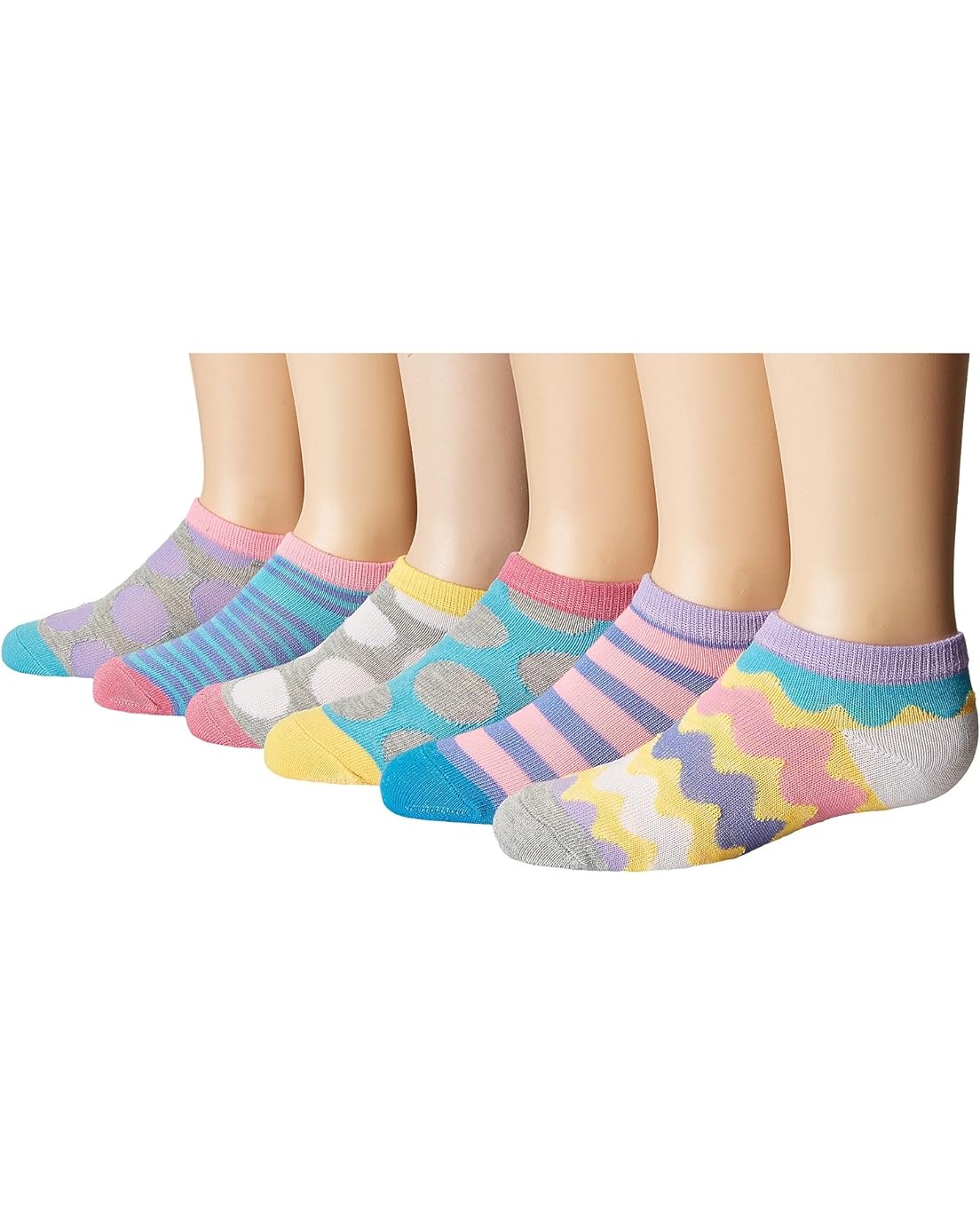Jefferies Socks Dots/Stripes Low Cut 6-Pack (Toddler/Little Kid/Big Kid)
