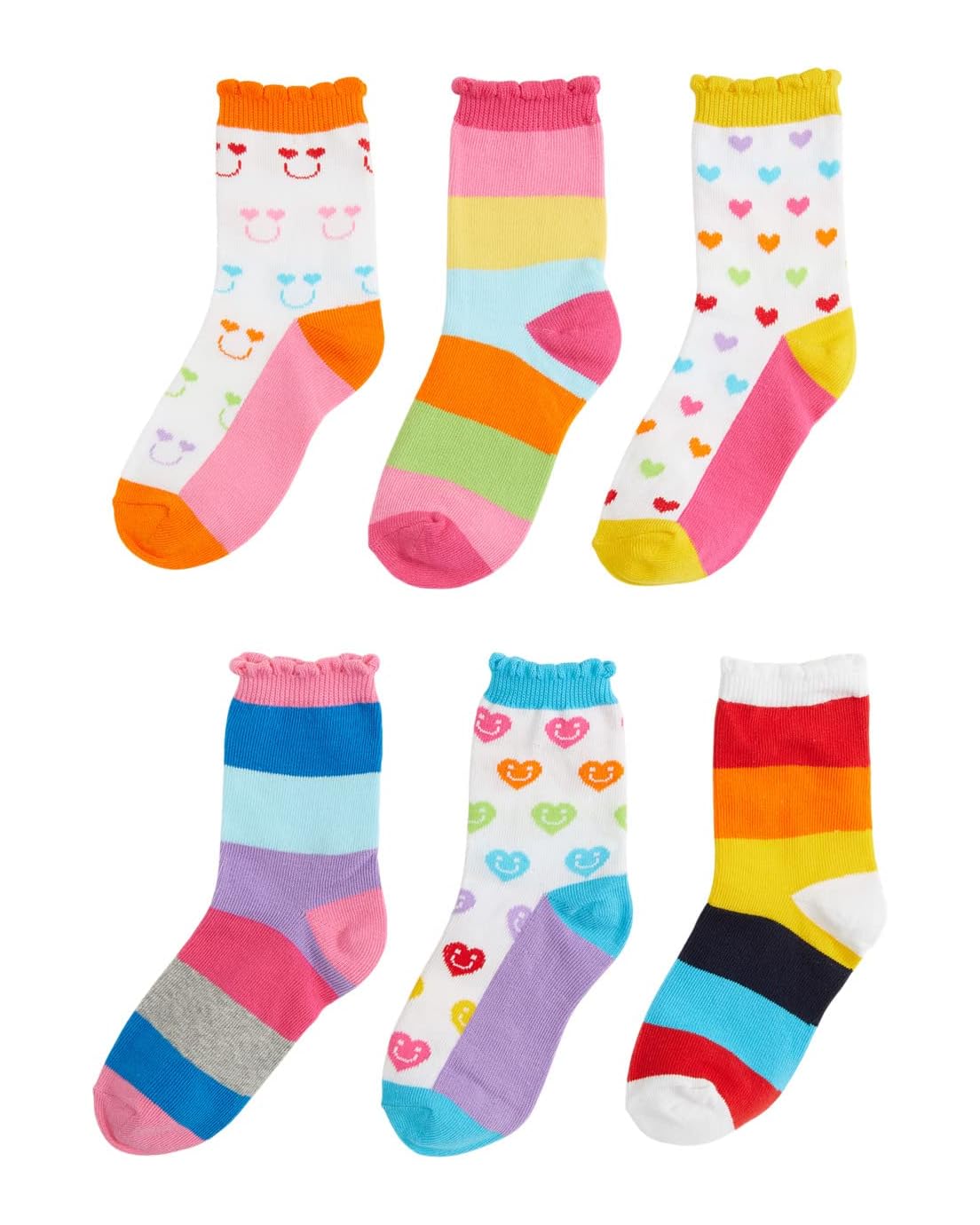 Jefferies Socks Stripes Crew Socks 6-Pair Pack (Infant/Toddler/Little Kid/Big Kid)