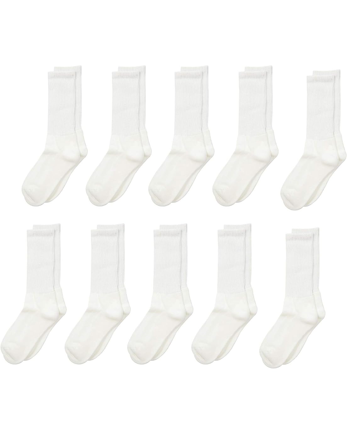 Jefferies Socks Seamless Sport Crew Half Cushion 9-Pack (Infant/Toddler/Little Kid/Big Kid/Adult)