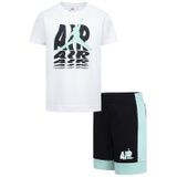 Liittle Boys Galaxy Graphic T-Shirt & French TerryShorts 2 Piece Set