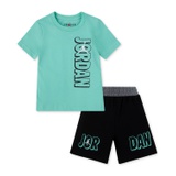 Little Boys Rise Graphic T-Shirt & French Terry Shorts 2 Piece Set