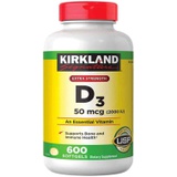 Kirkland Signature Maximum Strength Vitamin D3 2000 I.U. 600 Softgels, Bottle Personal Healthcare / Health Care