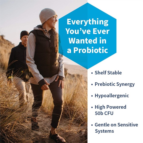  Klaire Labs Ther-Biotic Synbiotic Probiotic & a Prebiotic - Digestive Health & Immune Support - Lactobacillus & Bifidobacterium Strains - Low-FODMAP Probiotic Supplement for Men &