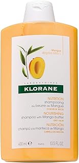 Klorane Nourishing Shampoo with Mango Butter, Moisturize and Hydrate Dry Hair, Paraben, Silicone, SLS Free