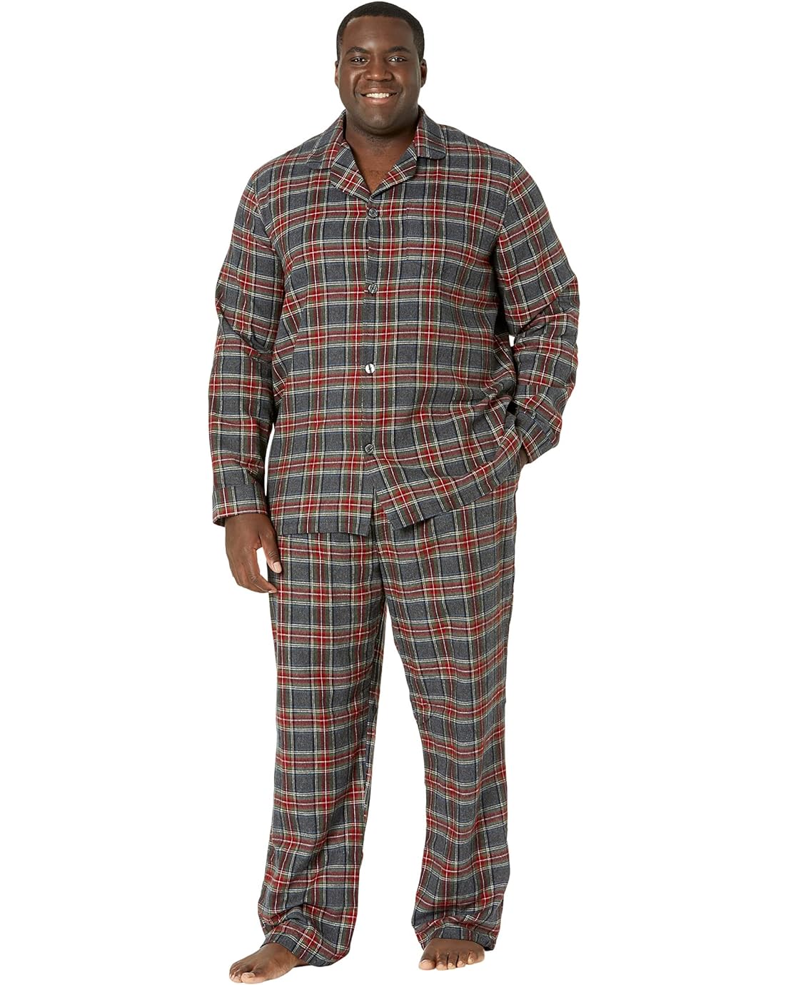 L.L.Bean Scotch Plaid Flannel Pajamas Tall