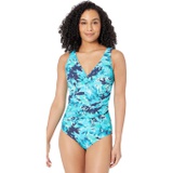 L.L.Bean Slimming Swimwear Tanksuit Print