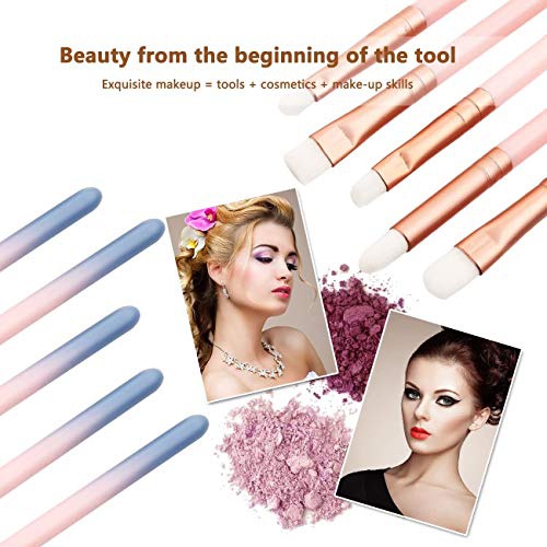  LADES Makeup Brush Sets - 12 Pcs Makeup Brushes for Foundation Eyeshadow Eyebrow Eyeliner Blush Powder Concealer Contour
