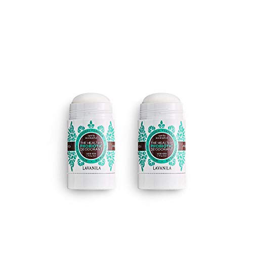 LAVANILA LABORATORIES Lavanila - The Healthy Probiotic Deodorant. Aluminum-Free, Vegan, Clean, and Natural - Vanilla Eucalyptus (Pack of 2, 2 oz Deodorants)
