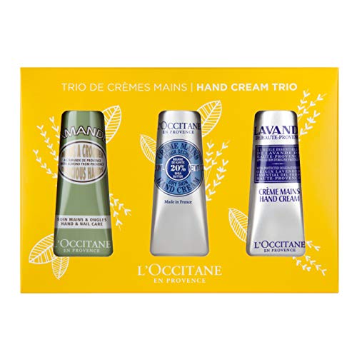 LOccitane Hand Cream Classics Trio Gift Set Enriched with Shea Butter for Dry Hands