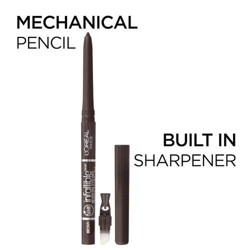  LOreal Paris Makeup Infallible Never Fail Original Mechanical Pencil Eyeliner with Built in Sharpener, Black, 1 Count