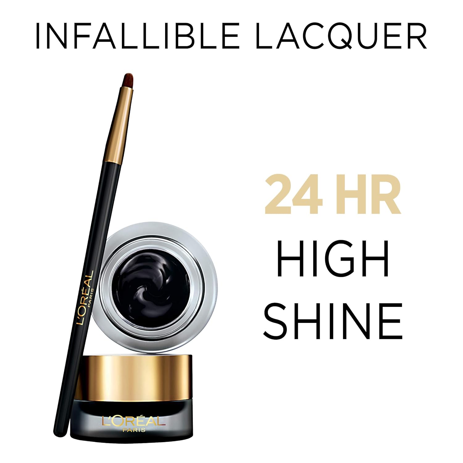  LOreal Paris Infallible Lacquer Eyeliner, Blackest Black (Packaging May Vary)