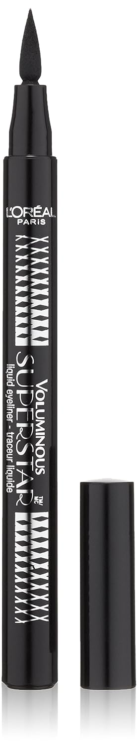  LOreal Paris Voluminous Superstar Liquid Eyeliner Pen, Black [202] 0.056 oz
