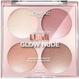 LOreal Paris Makeup True Match Lumi Glow Nude Highlighter Makeup Palette, Moon-Kissed, 0.26 oz.