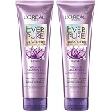 LOreal Paris Hair Care EverPure Sulfate Free Volume Shampoo for Color-Treated Hair, Lightweight for Fine Hair, Paraben Free and Vegan, 8.5 fl; oz, (Pack of 2) (Packaging May Vary)