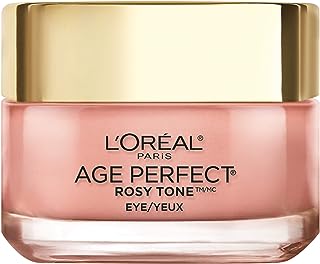 LOreal Paris Skincare Rosy Tone Anti-Aging Eye Cream Moisturizer to Treat Dark Circles and Under Eye, Visibly Color Corrects Dark Circles and Brightens Skin, Suitable for Sensitive