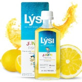 LYSI Junior Fish Oil Lemon Flavor- Pure & Natural Fish Oil for Kids 1200 mg Omega-3s Per Serving Icelandic Liquid Fish Oil GMP Certified 8.12 Fl Oz 48 Servings