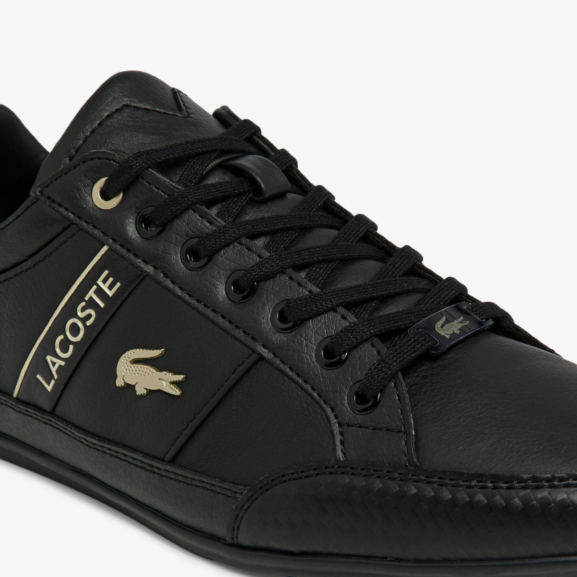 라코스테 Lacoste Mens Chaymon Synthetic and Leather Sneakers