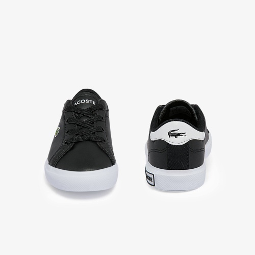 라코스테 Lacoste Infants Powercourt Synthetic Sneakers