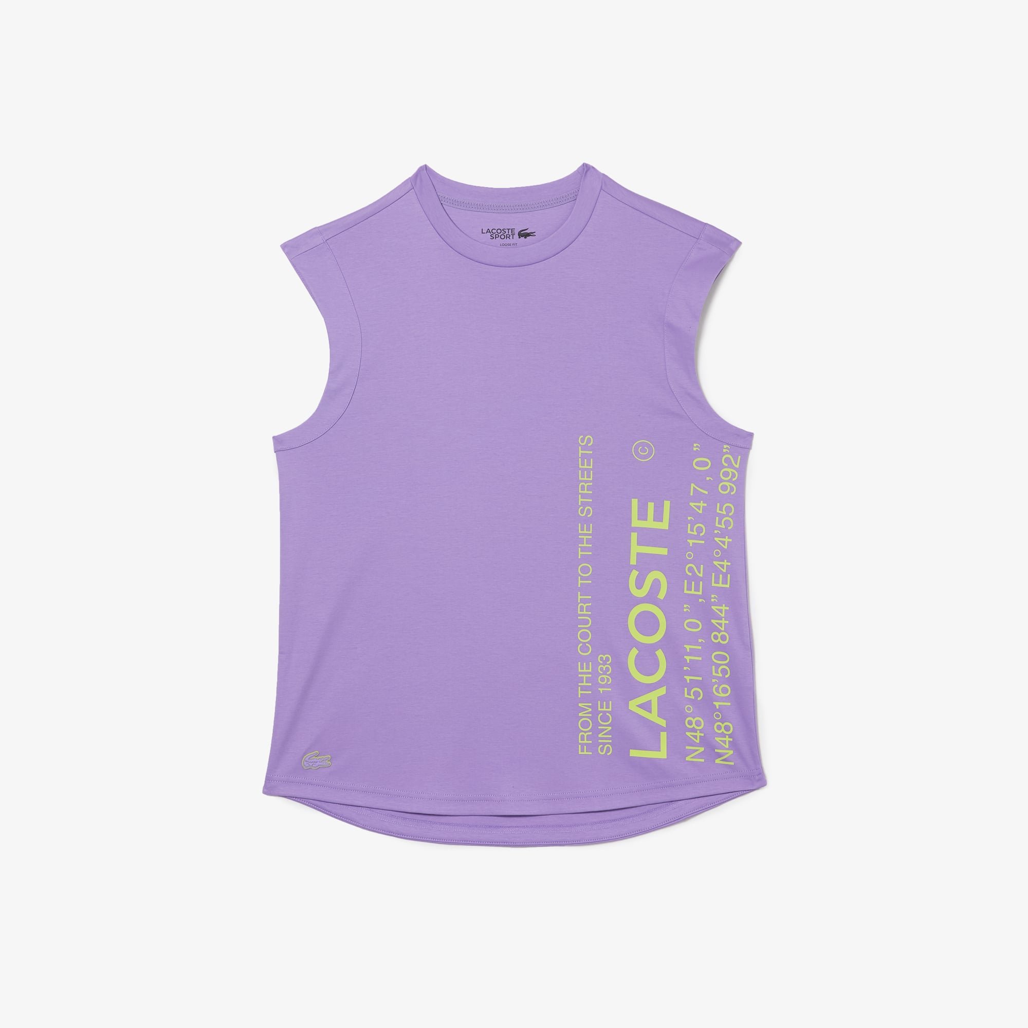 라코스테 Lacoste Womenu2019s SPORT Loose Fit Branded Coordinate T-Shirt