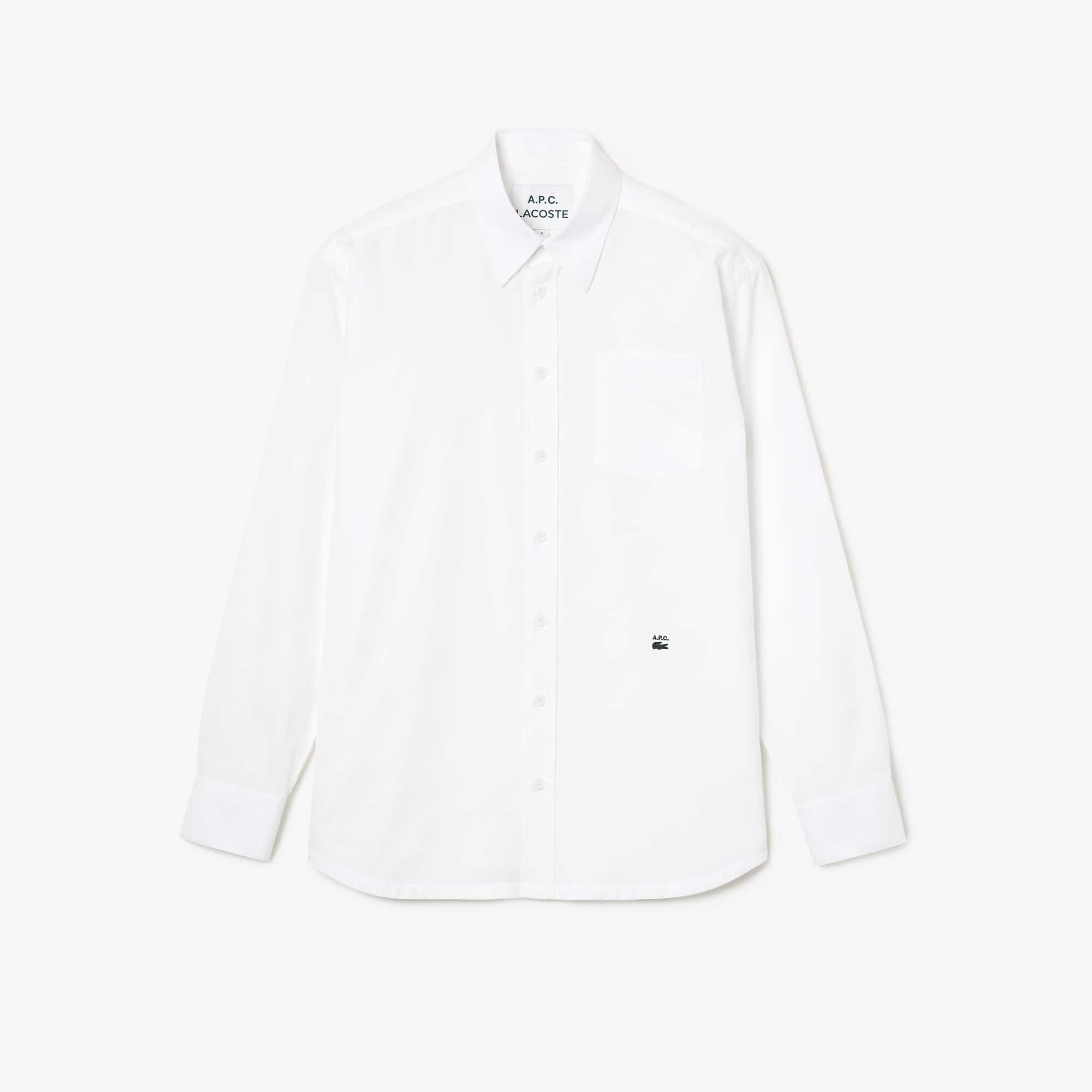 라코스테 Menu2019s Lacoste A.P.C. Relaxed Fit Cotton Shirt