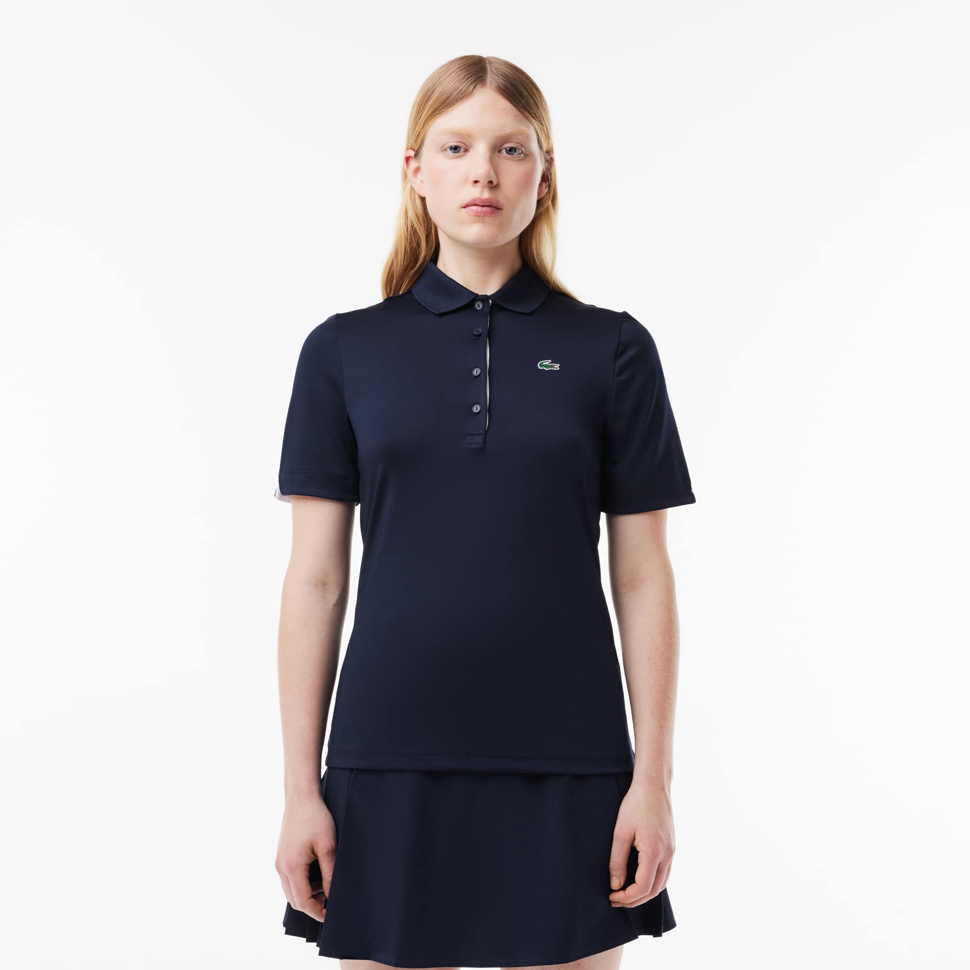 Lacoste Womens SPORT Breathable Stretch Golf Polo