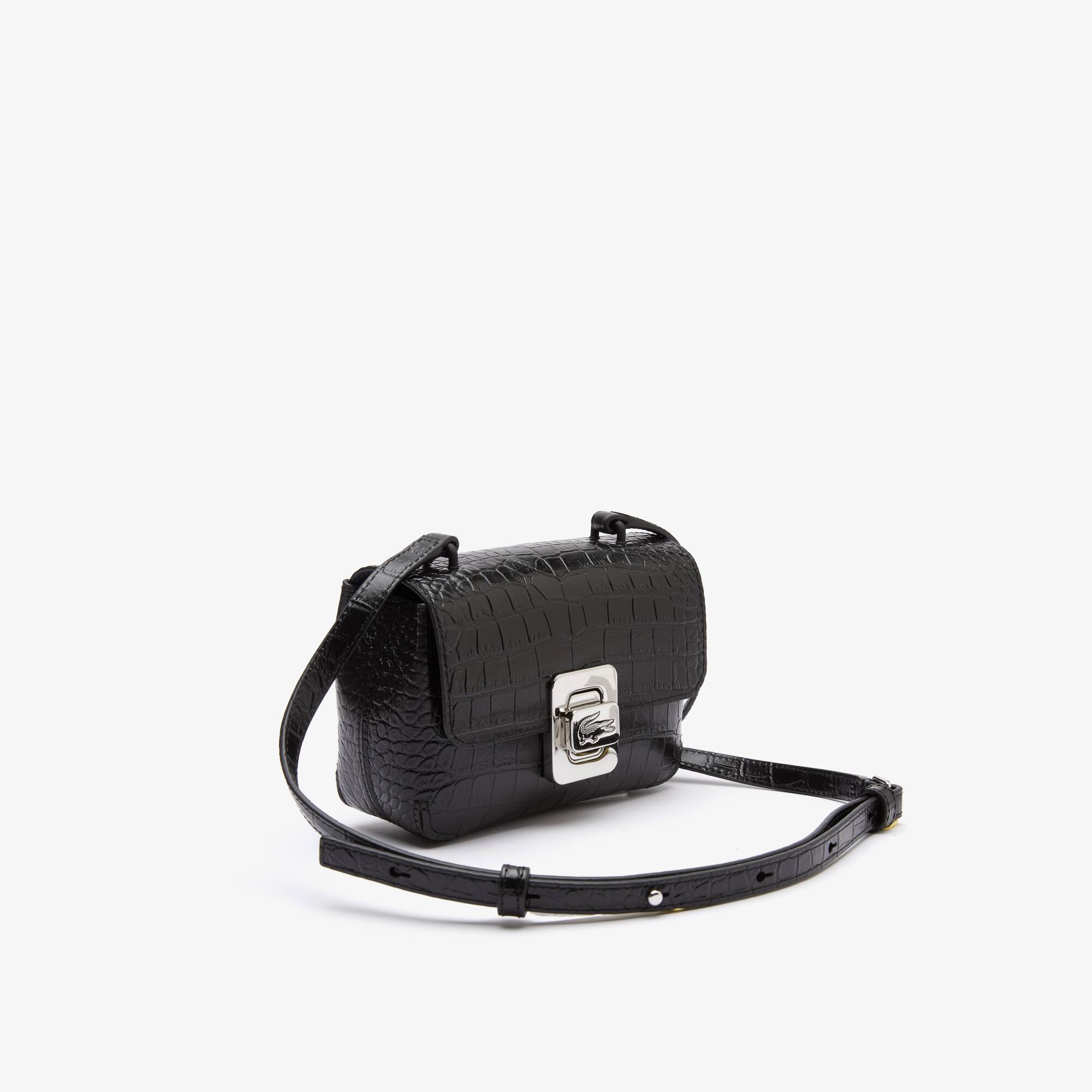 라코스테 Lacoste Womens Leather Crossbody Bag