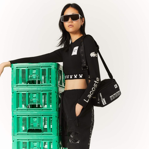 라코스테 Unisex Lacoste x Minecraft Nylon Print Shoulder Bag