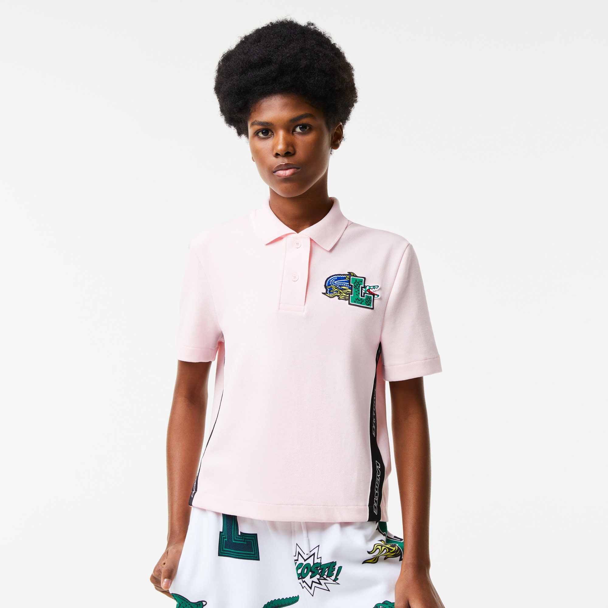 Lacoste Womens Regular Fit Comic Badge Polo