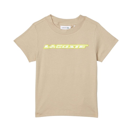 라코스테 Lacoste Kids Short Sleeve Crew Neck T-Shirt (Toddler/Little Kids/Big Kids)