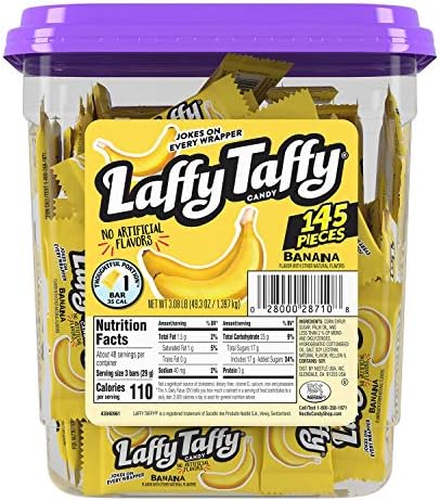 Laffy Taffy Candy Jar, Banana