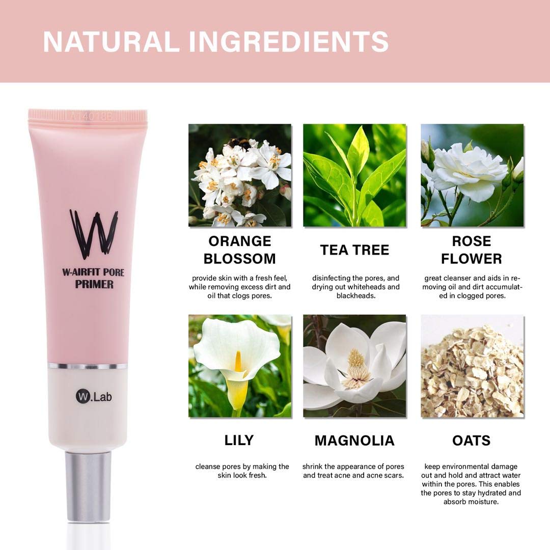  Latorice Face Makeup Primer, Pore Primer Face Makeup Base for Big Invisible Pores Acne Marks Perfect Cover, Smooth Moisturizing and Oil Control Essence Concealer Foundation