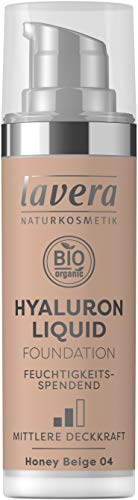  lavera HYALURON Foundation -Ivory Light 01- Primer  Creates a perfect healthy radiance  Vegan Natural cosmetics Make-up Organic plant ingredients 100% natural make-up (30 ml)…