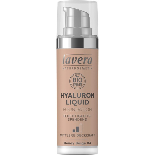  lavera HYALURON Foundation -Ivory Light 01- Primer  Creates a perfect healthy radiance  Vegan Natural cosmetics Make-up Organic plant ingredients 100% natural make-up (30 ml)…