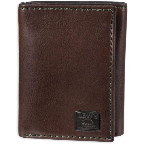 리바이스 Levis Mens Trifold Wallet-Sleek and Slim Includes Id Window and Credit Card Holder