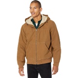 Levis Cotton Canvas Hooded Utility Jacket with Sherpa Lining