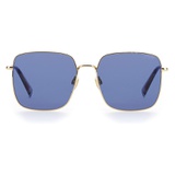 Levis 56mm Square Sunglasses_GOLD GREY/ BLUE