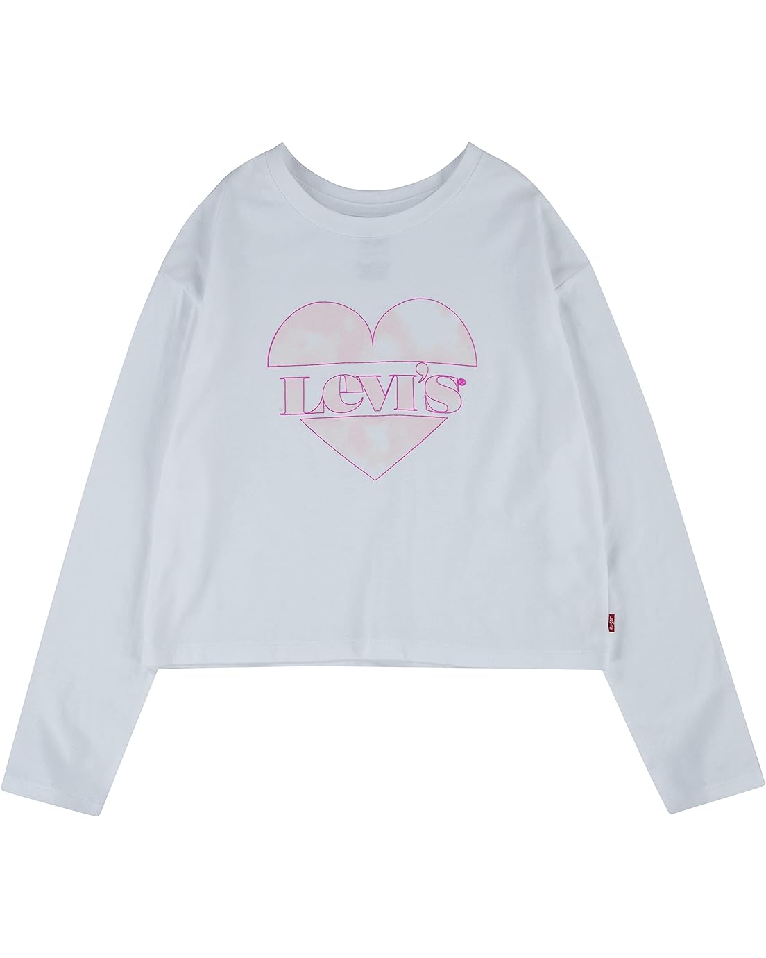 Levis Kids Long Sleeve High-Rise Graphic T-Shirt (Little Kids)
