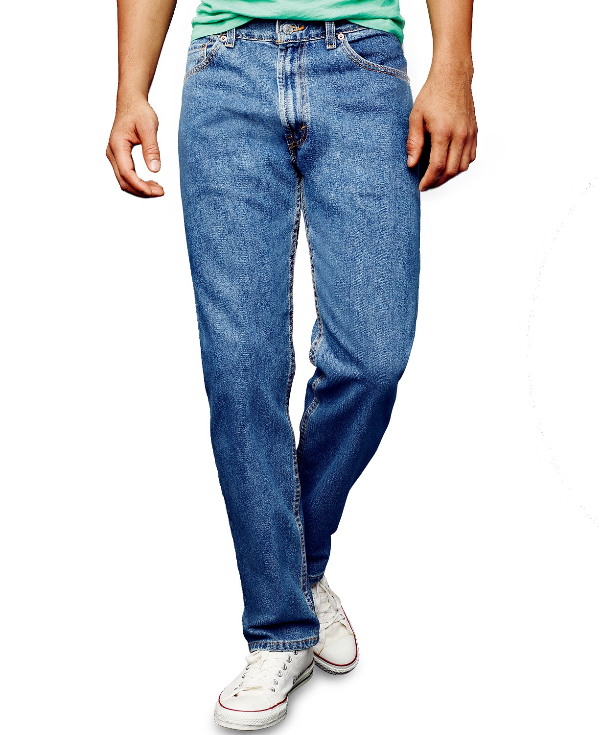 Mens 505 Regular Fit Non-Stretch Jeans