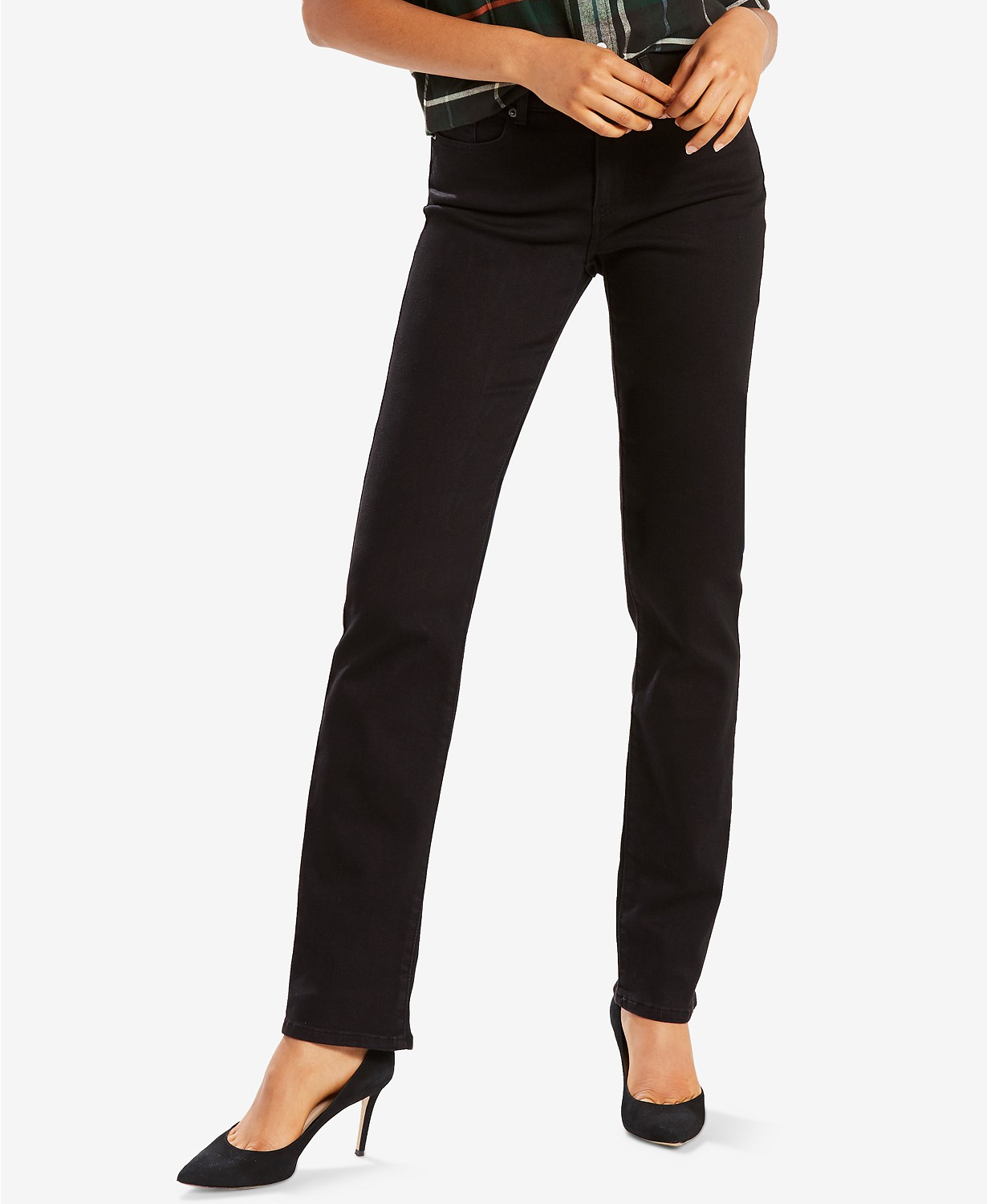 Womens Classic Straight-Leg Jeans in Long Length