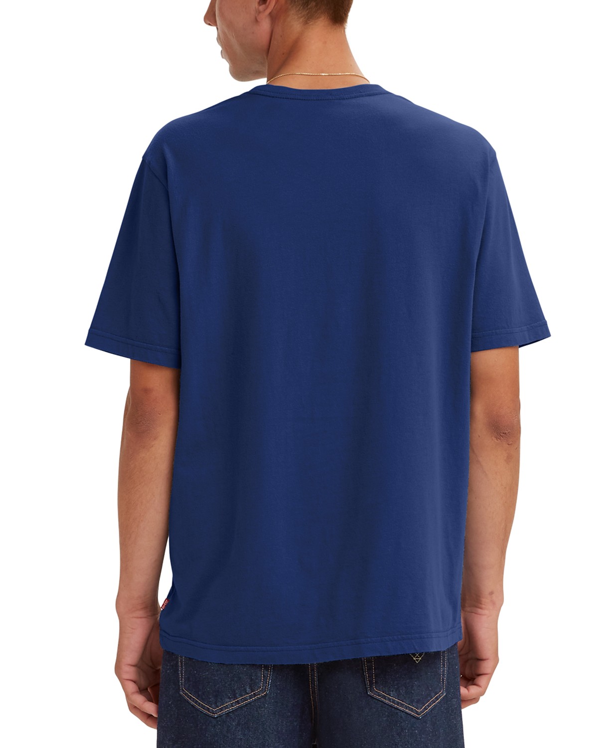 리바이스 Mens Relaxed-Fit Short-Sleeve Crewneck Logo T-Shirt