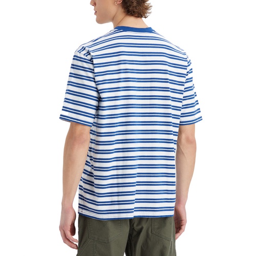리바이스 Mens Workwear Relaxed-Fit Stripe Pocket T-Shirt