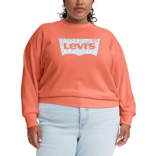 리바이스 Plus Size Printed Logo Graphic Sweatshirt