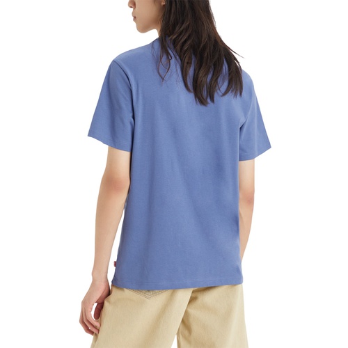 리바이스 Mens Classic Standard-Fit Tropical Logo Graphic T-Shirt