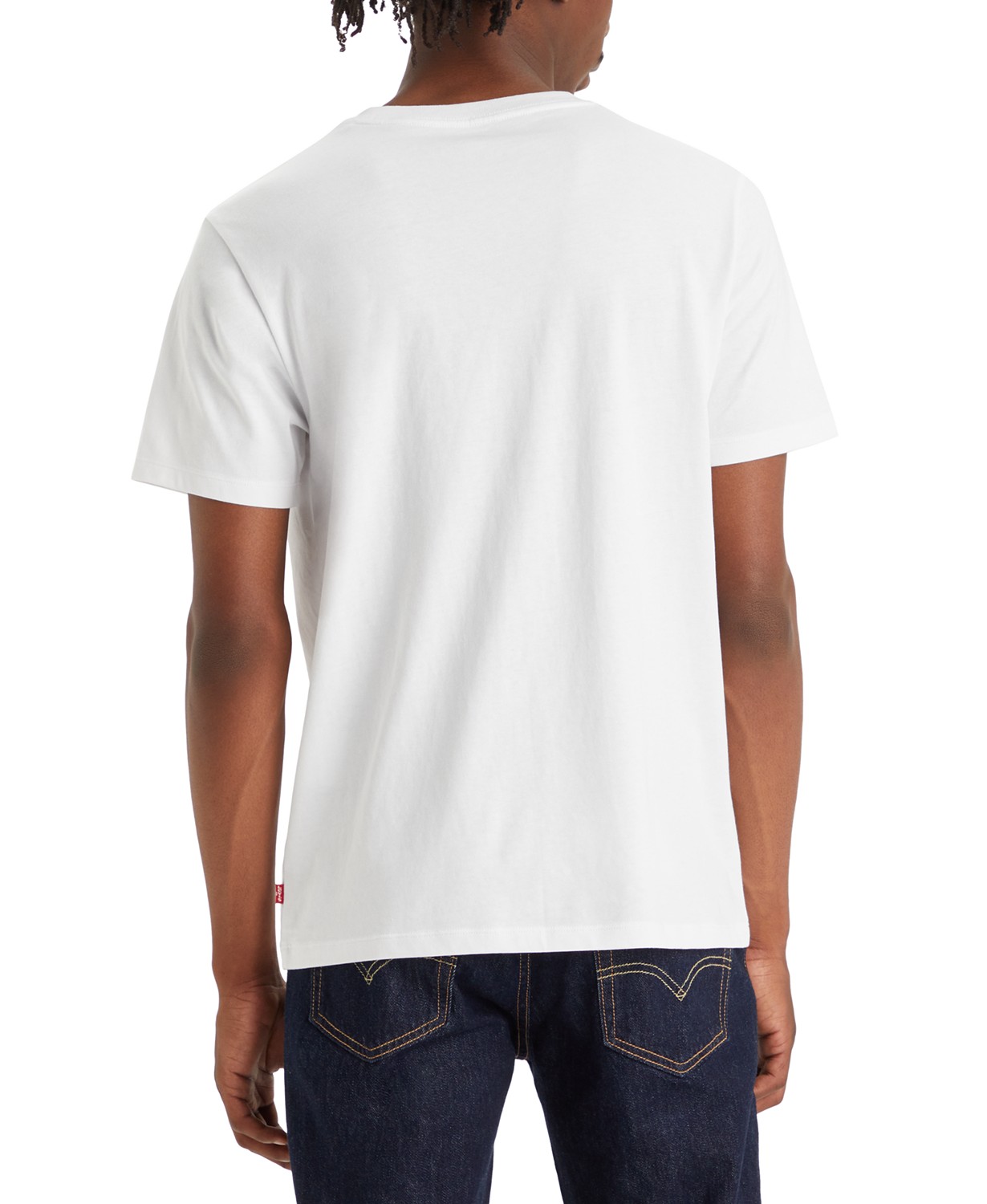 리바이스 Mens Classic Standard-Fit Logo Graphic T-Shirt