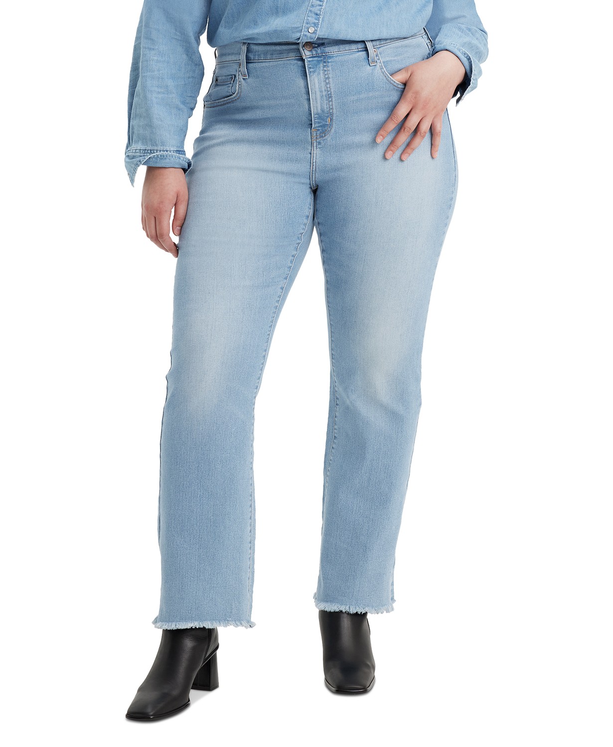 리바이스 Plus Size 725 High-Rise Bootcut Jeans