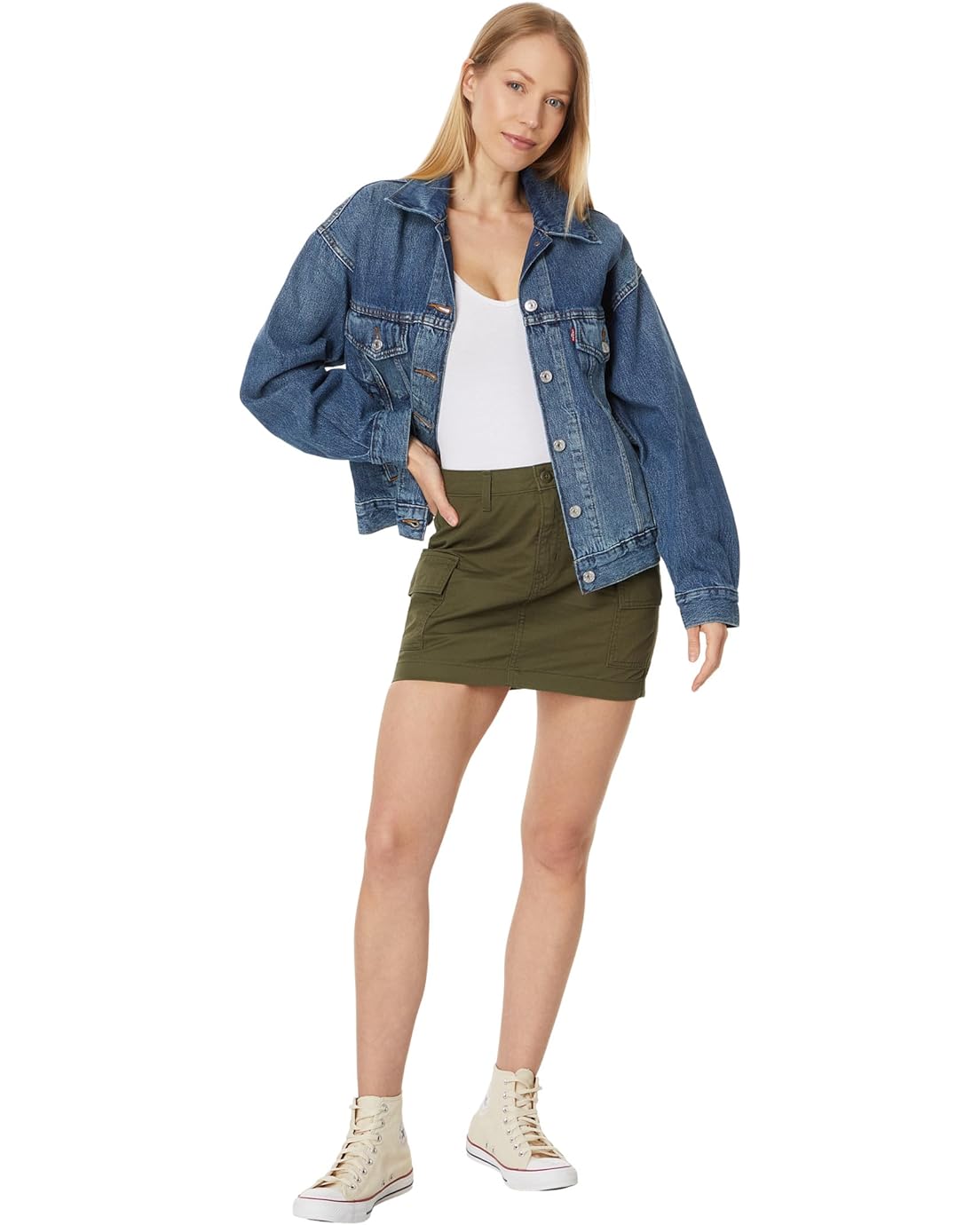 리바이스 Levis Womens Mini Cargo Skirt