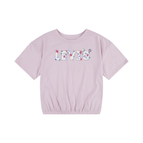 리바이스 Levis Kids Boxy Cinched Waist Graphic T-Shirt (Big Kid)
